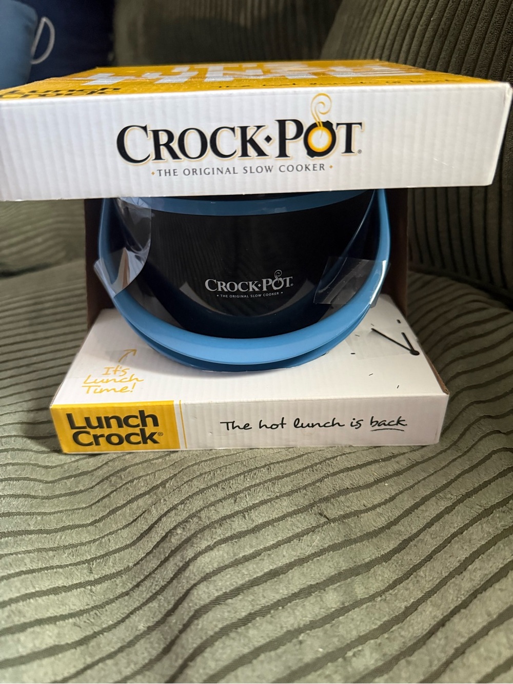 Crock-Pot Blue Lunch Crock Portable Food Warmer
